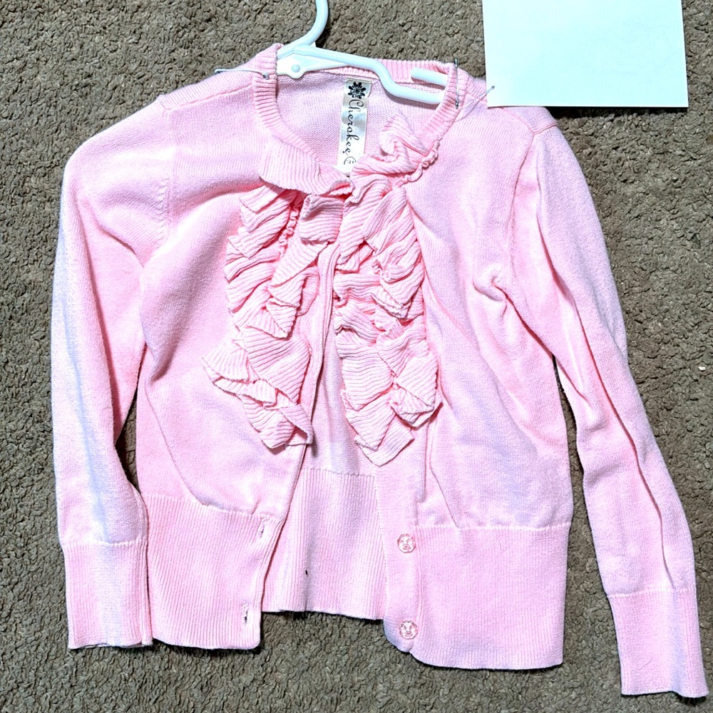 Pink cardigan